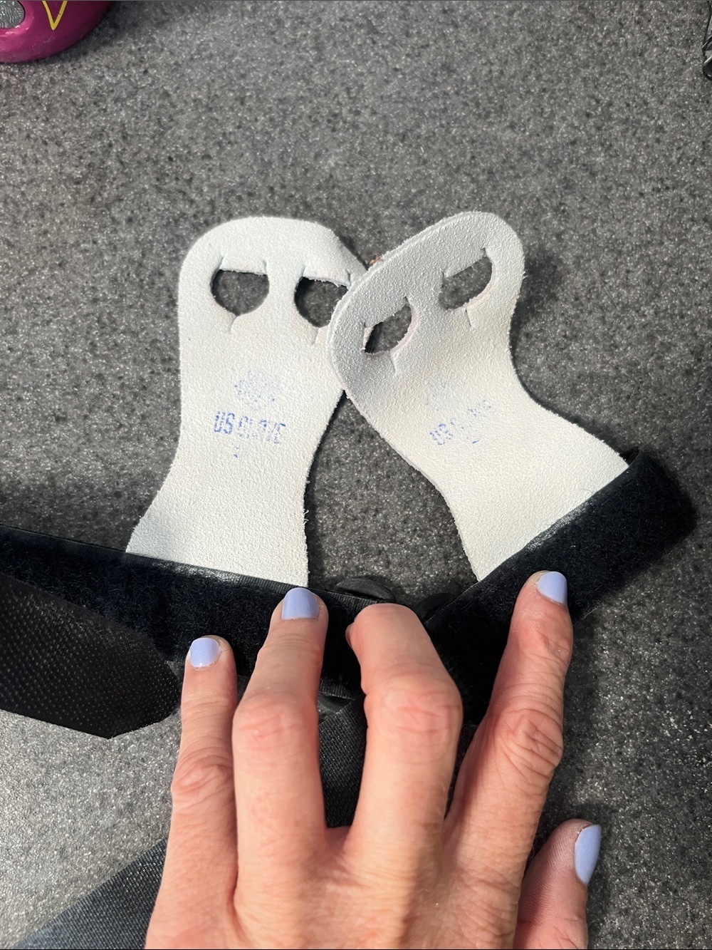 US Glove basic gymnastics grips.